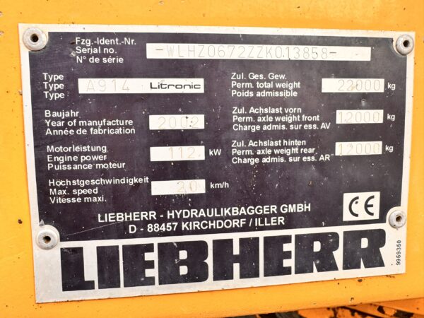 LIEBHERR A914 - Imagen 6