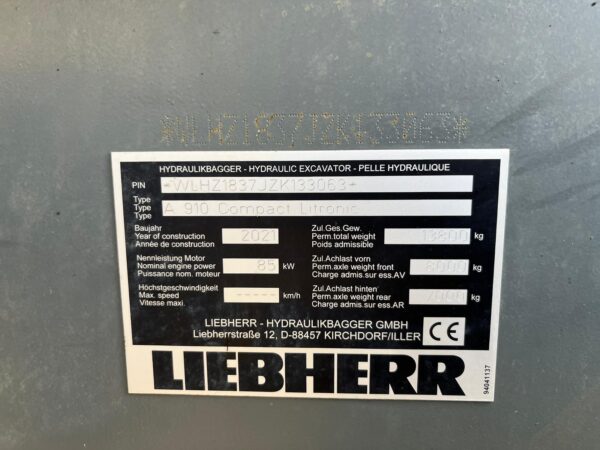 LIEBHERR A910 COMPACT LITRONIC - Imagen 19